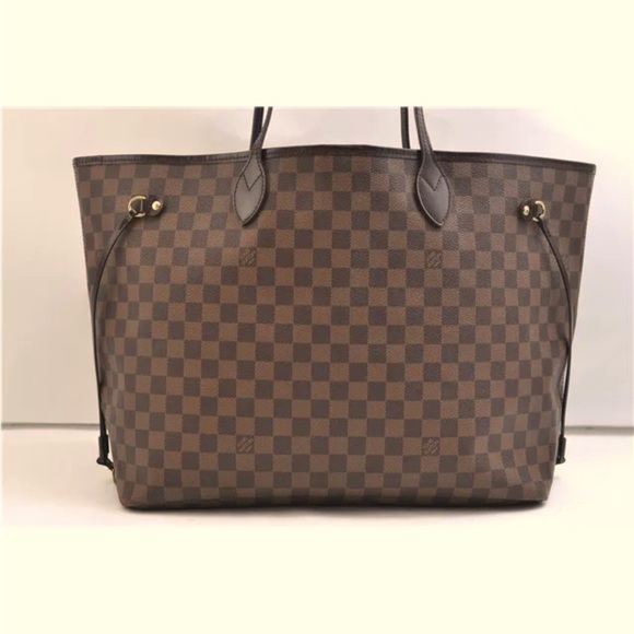 💯AUTHENTIC LOUIS VUITTON DAMIER EBENE NEVERFULL GM - Picture 3 of 16